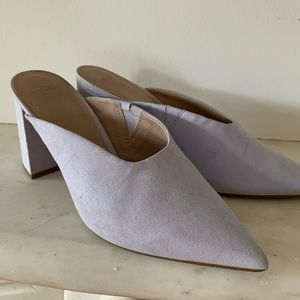 ASOS Heeled mules lilac color size 8,5